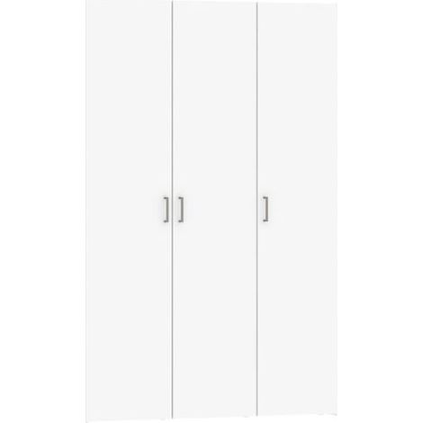 Spell Kleiderschrank 3 Türen. Weiss.