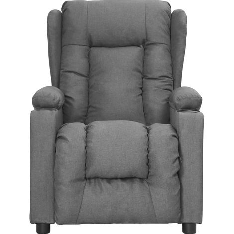 Maison Exclusive - Relaxsessel Hellgrau Stoff
