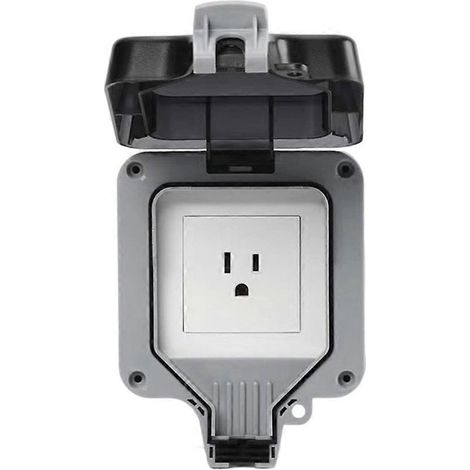 Prise étanche IP66 universelle (prise américaine) pour charge extérieure et industrielle (3 broches). (1/5)