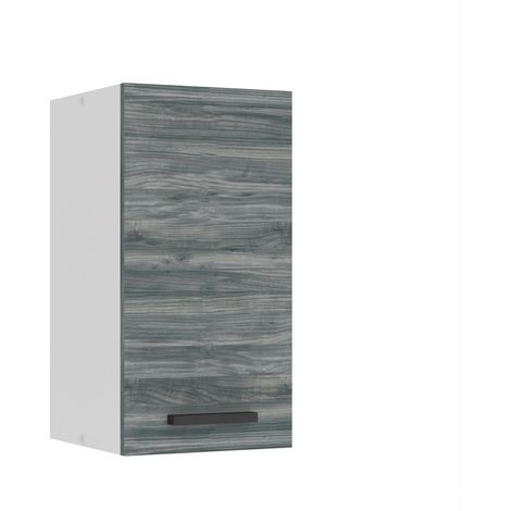 BELINI Meuble Haut Cuisine SG30 I Meubles de Cuisine - Mural, Rangements, 1 Porte I Taille: 29,6 x 30 x 58 cm I Armoire Murale avec Poignée en Métal I Couleur: chêne Glamour (1/5)