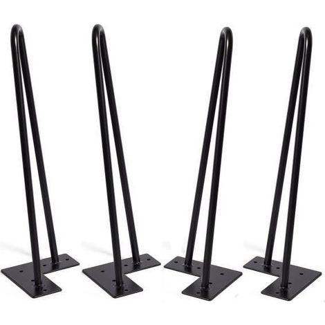 4er Tischbeine Hairpin Legs Tischbeinhalterung Möbelfüße 30cm  Metalltischbeine