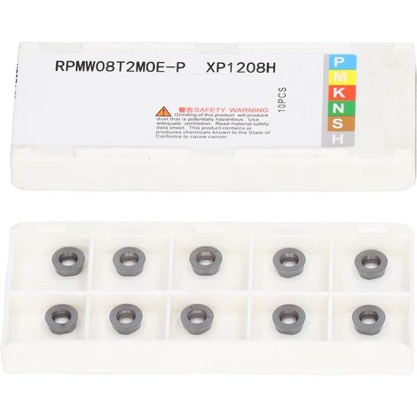 10 plaquettes carbure revêtues, inserts indexables pour fraisage CNC, outil de tournage à clipser (1/5)