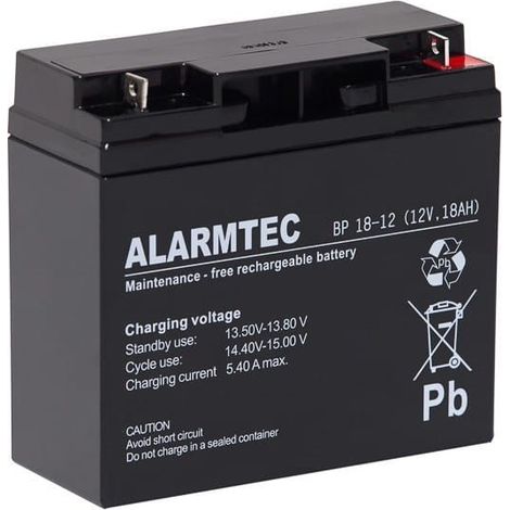 Batterie Alarmtec BP 12V 18Ah AGM sécurité
