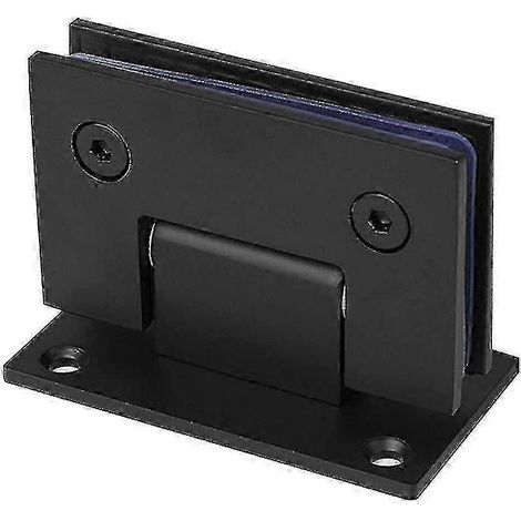 Quincaillerie pour porte de douche à double vitrage avec clip de fixation en acier inoxydable à 90 degrés (1/3)