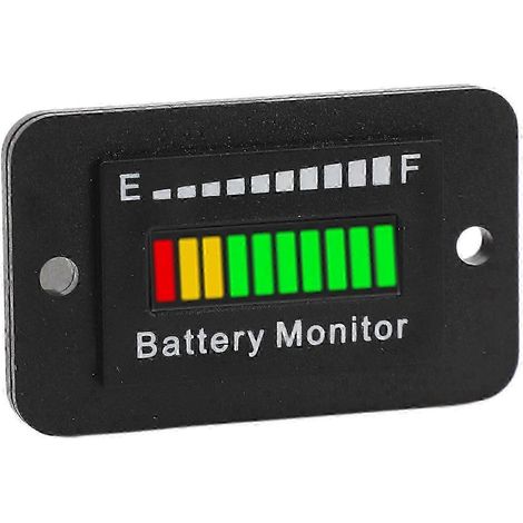 Indicateur de niveau de batterie LED 12V 24V 48V 60V 72V pour voiturette de golf, chariot élévateur et tondeuse à gazon (1/5)