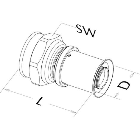 Roth Manicotto di transizione 17x3/4" IG, 1135000535