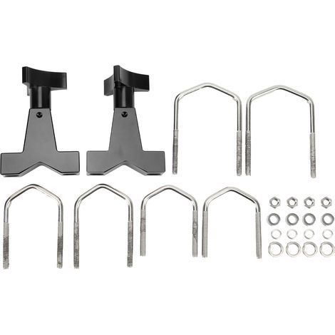 Support de tube pour cric haute levée 1 à 2,5 pouces, métal universel, réglable pour SUV RZR, noir (1/5)