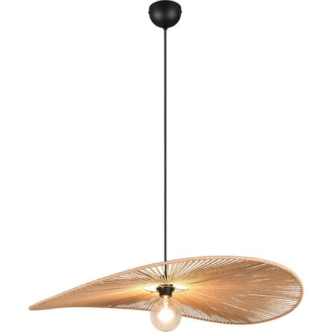 Lampada a sospensione, fibre naturali, D 78 cm, Laurine (1/5)