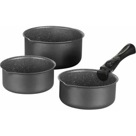 Arthur Martin AM777GM Kochgeschirrset grau matt 3 Teile