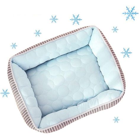 Lit De Chien Rafraichissant Panier pour Chien Rafraichissant pour Chiens Chat Animaux De Compagne Cool Lit Tapis De Couchage D'été 1 (1/5)