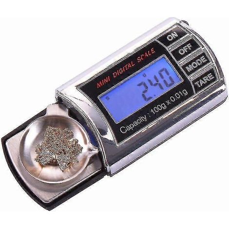 Balance électronique de haute précision pour bijoux (100 g/0,01 g, 20 g/0,001 g) - Pesée pour poudre couleur or-AquaForge