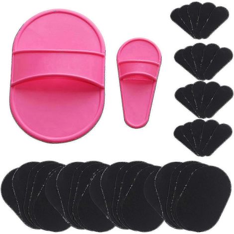 25-26 Lot de 40 disques exfoliants pour une épilation douce des jambes, des bras, du visage et de la lèvre supérieure (1/4)