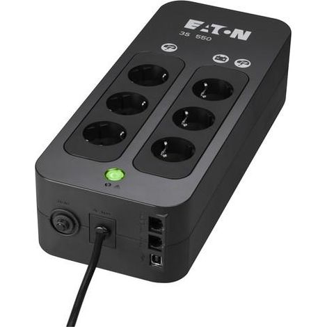Eaton 3S 550 DIN gruppo di continuità nero 330 W ufficio