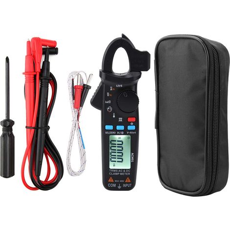 Rubberskin Pince ampèremétrique ACM91 1mA Courant alternatif/continu Pince ampèremétrique True RMS 6000 Compteurs Mètre Basse Impédance Testeur (1/5)