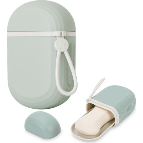 Porte-savon scellé pour voyage, Étanche, Avec couvercle, Pour garder au sec, Solide, Plateau de vidange, Porte-savon (1/5)