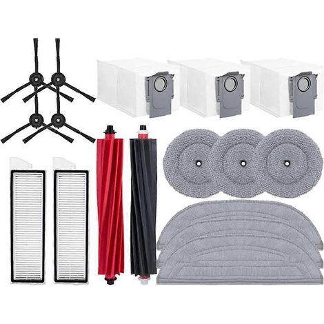 Pour S8 Maxv Ultra/S8 Max Ultra Accessoires Double Main Roller Brosse Side Filtre Serpillière Pads Dust (1/5)