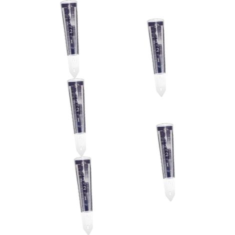 5stücke Transparent Regenmessgerät Mit Erdspieß Präziser