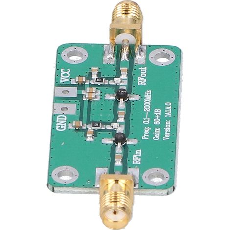 Rauscharmes Verstärkermodul (LNA) für Hochfrequenzleistung, Breitband 0,1–2000 MHz, 64 dB Verstärkung, elektronische Bauteile (1/5)