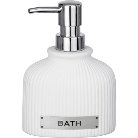 Keramik Seifenspender Bath weiß Seife Spender Badaccessoires Badzubehör (1/4)