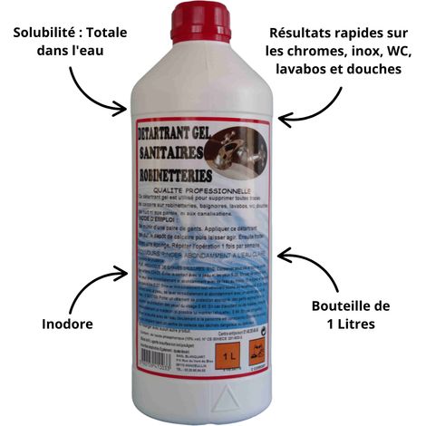 Détartrant Gel sanitaires Robinetteries (1/2)