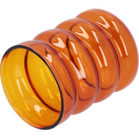 Tasse en verre borosilicate - Tasse résistante à la chaleur pour le lait, la bière, le café (brun) (1/5)