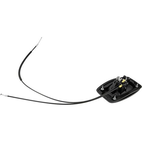 1 paire Couleur : Noir Matériau : Plastique Poignée de porte latérale, poignée de porte coulissante, poignée de porte extérieure avec languette (1/5)