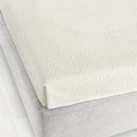 Sábana bajera ajustable de felpa Tulipan 175x220 zwoltex crudo gruesa (1/3)