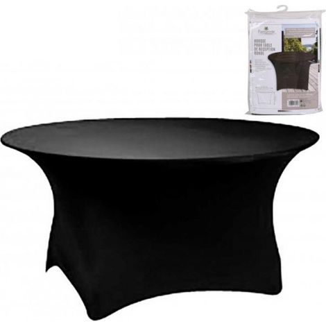 Housse pour table de réception - 122 x 74 cm - Noir - Livraison gratuite (1/3)