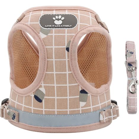 Gilet de traction pour animaux de compagnie, sangle de poitrine pour chien de petite et moyenne taille, corde de traction pour chien
