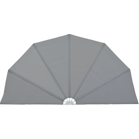 Toldo pantalla toldo retráctil lateral pantalla de privacidad para patio jardín terraza balcón pantalla de protección visual 160 cm gris 020007070 (1/5)