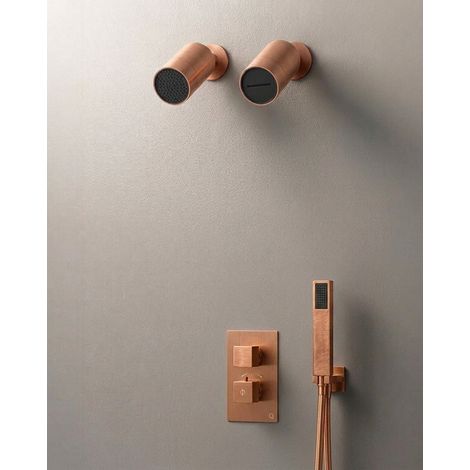 Armatur Serie Orion für Unterputz-Duschsystem thermostatisch Regen + Wasserfall undefined (1/5)