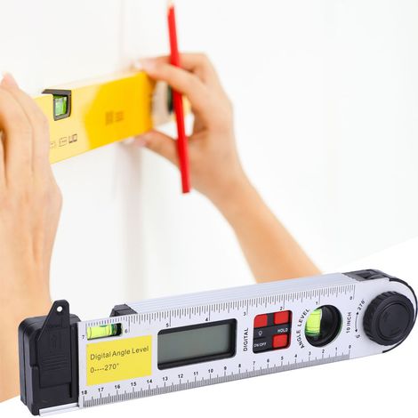 Digitaler Infrarot-Winkelmesser, elektronische Wasserwaage, Neigungsmesser, Winkelmesser 250 mm (0–270°) (1/5)