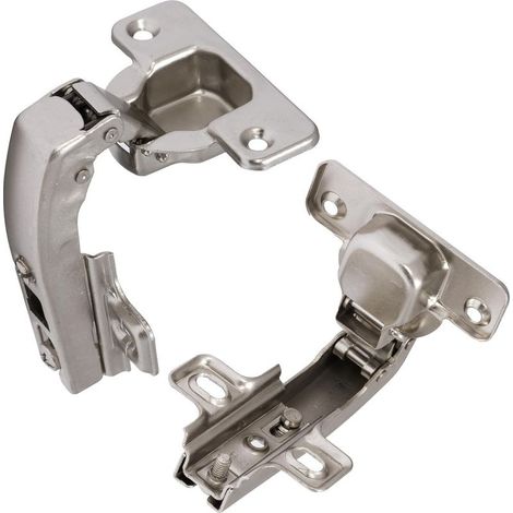 Lot de 4 charnières invisibles 90° clipsables – Pour porte d'angle à une seule porte – Ouverture 35mm – Finition esthétique discrète (1/5)