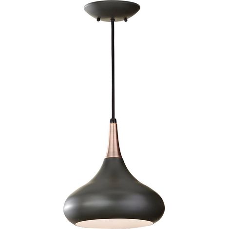 Elstead Beso - 1 Light Dome Deckenanhänger Dark Bronze, E27 (1/4)