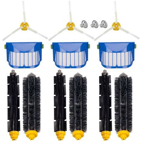 Sweeper accessories suitable for iRobot roomba 600 series filter screen side brush glue brush accessories 12 pieces set (1/5)
