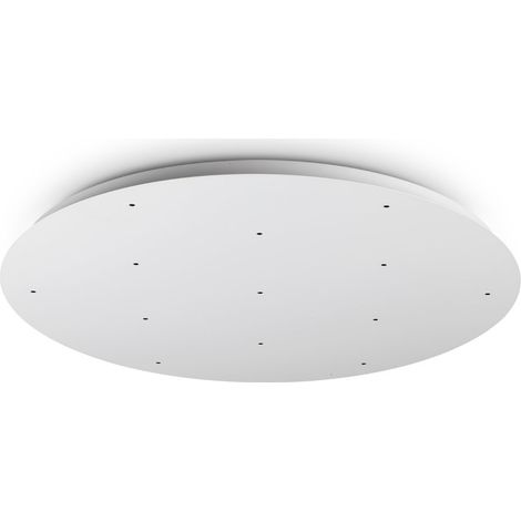 Ideal Lux Rosone 9 fori 60 cm 3 luci bianco metallo