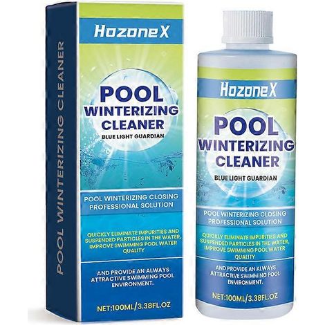 Clarifiant pour eau de piscine 100 ml : améliore la qualité de l’eau, la clarifie et la désodorise. Solution multifonctionnelle pour un nettoyage instantané des piscines. (1/4)