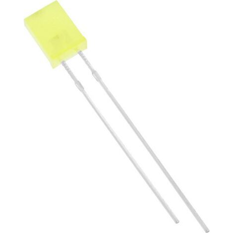 TRU COMPONENTS 1577441 LED jaune rectangulaire 2 x 5 mm 75 mcd 120 ° 20 mA S441191 (1/3)