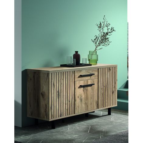 Buffet/bahut contemporain 180 cm chêne canyon Timber (1/5)