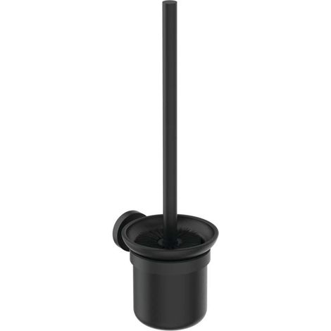 IS Bürstengarnitur IOM wandhängend schwarzes satiniertes Glas Silk Black (1/3)