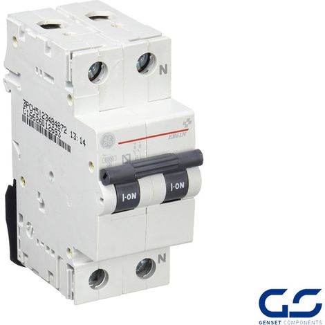 Interruptor Magnetotérmico 1P+N 32A curva C 6KA General Electric 674005 EAN 541365674005