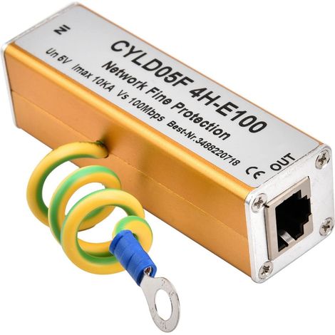 Parafoudre, Parasurtenseur Réseau, Adaptateur RJ45 RJ11, Parasurtenseur Réseau Ethernet, Protection Contre L'éclairage du Tonnerre, 5 V (1/5)