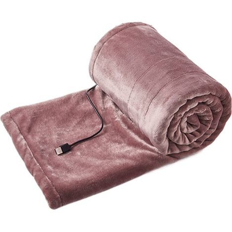 Couverture Chauffante électrique, Couverture de Lit Chauffante 80 X 140 Cm, Couvertures électriques USB, Couverture Chauffante en Flanelle épaisse électrique, pour la Maison (1/5)