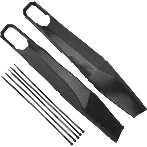 Paire de protections latérales de bras oscillant, anti-poussière, noir, compatible EXC 125-500, cache-bras arrière gauche et droit, housse de protection moto tout-terrain. (1/5)