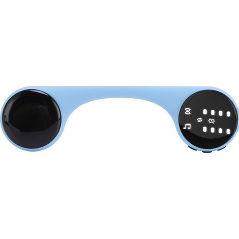 Oreiller à conduction osseuse avec haut-parleur Bluetooth 5.4, bruit blanc, basses stéréo, écran LED, portable, à placer sous l'oreiller pour dormir (bleu). (1/5)