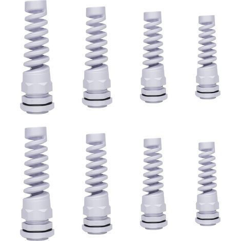 Jeu de Presse-Étoupes Étanches, Presse Étoupe Réglable, avec Manchon pour Câble, PG7 PG9 PG11 PG13,5 - pour Câbles Ø3-12mm, Pour Raccordement par Câble Extérieur (1/5)