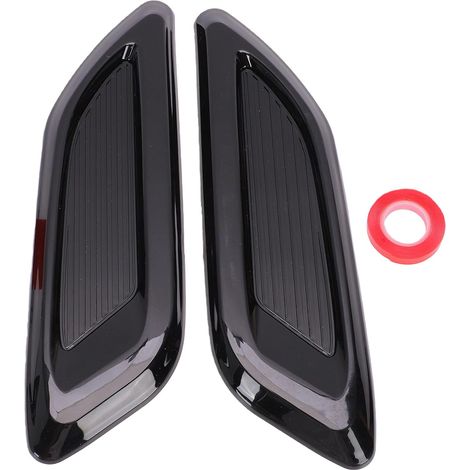 Pieces Universal Air Intake Trim Cover, Gloss Black Automotive Decorative Vent Cover with Adhesive Tape for Custom Car Styling (1/5)