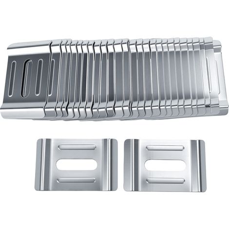 30 colliers de serrage métalliques pour chemins de câbles de 4 à 6 mm de diamètre, rondelles de support pour étagères grillagées, 30 unités (1/5)