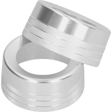 Bouton rotatif en alliage d'aluminium pour climatisation Tundra 2014-2018, 2 pièces, garniture de commutateur, accessoire intérieur. (1/5)