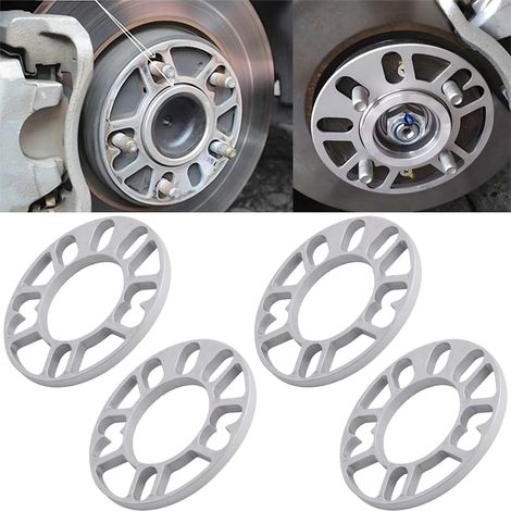 4 Pièces Entretoises Universelles Pour Jantes Pour Véhicule (10mm), Cales D'espacement De Roue En Alliage D'aluminium, Entretoise Roue De Moyeu Roue élargis Et Modifiés, Auto Accessoire (1/5)
